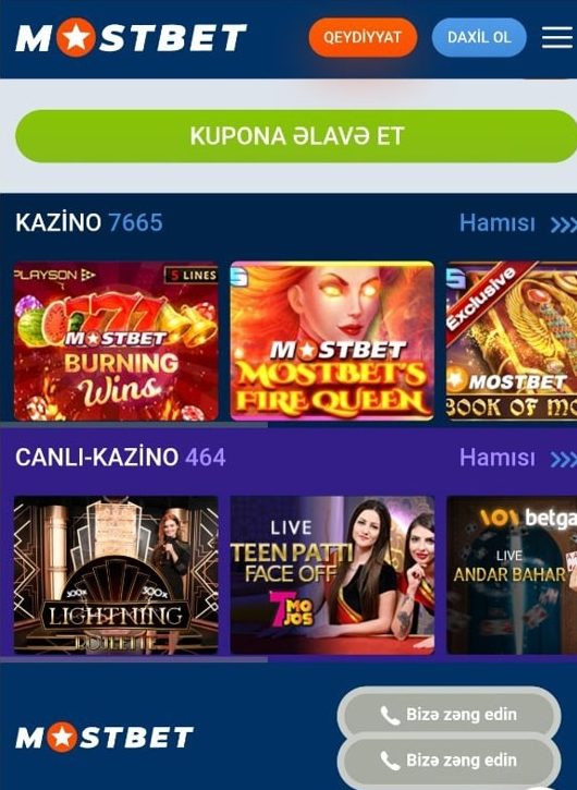 Azərbaycanda mobil telefonda kazino