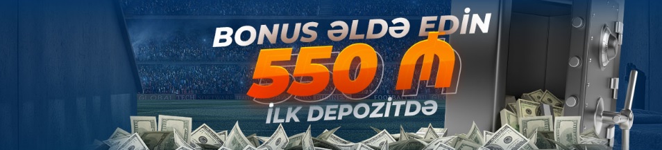 İdman mərc oyunlarında və kazino mostbetində 550 AZN bonus